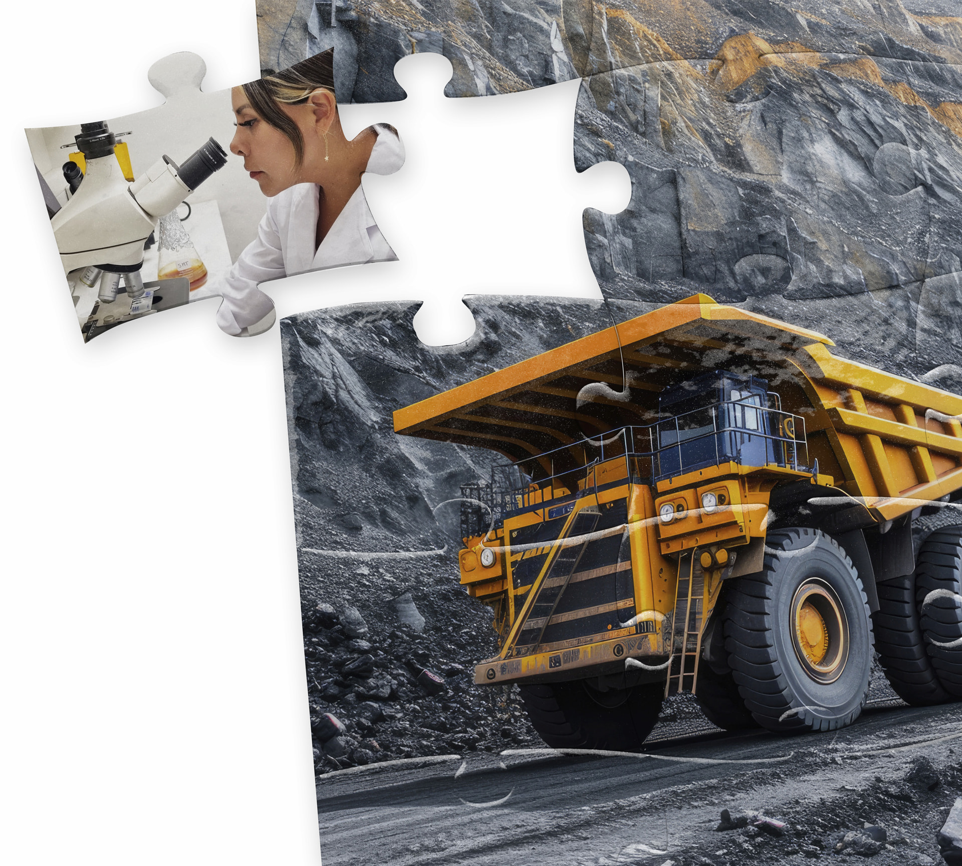 Imagen que ilustra cómo la biotecnología se integra en los procesos mineros.